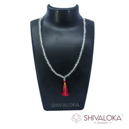 Crystal Real Sphatik Daimod Cut Mala
