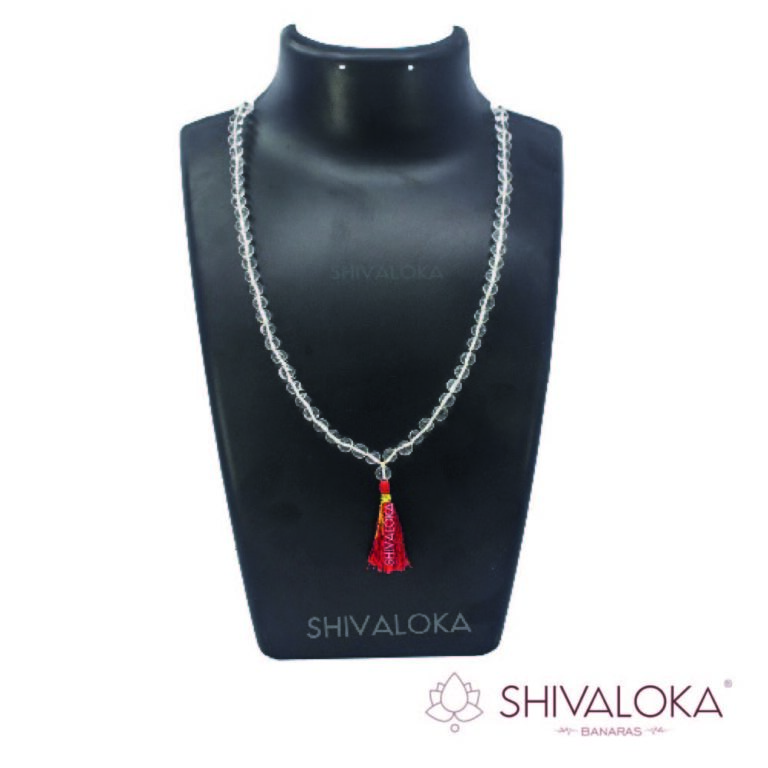 Crystal Real Sphatik Daimod Cut Mala