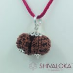 Gauri Sankar Rudraksha Silver Pendant Nepal origin - Image 3