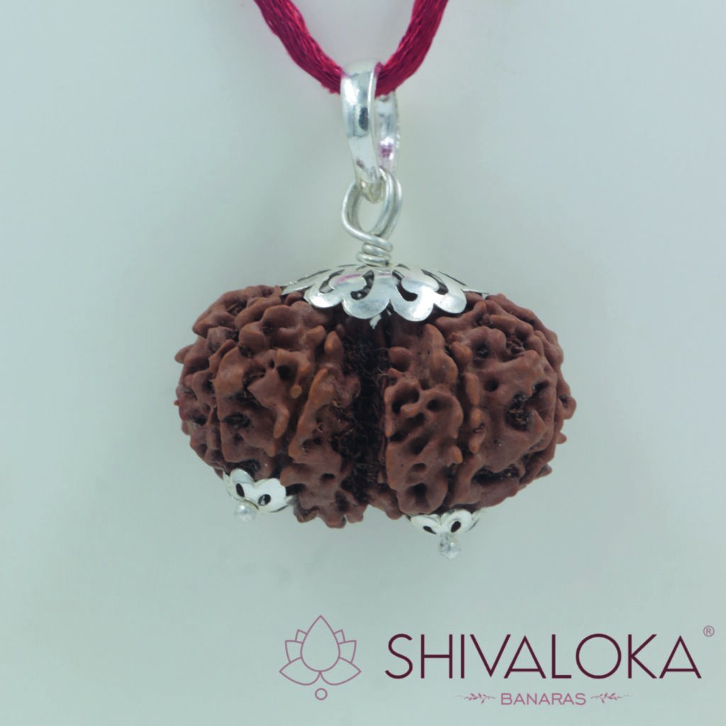 Gauri Sankar Rudraksha Silver Pendant Nepal origin