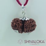 Gauri Sankar Rudraksha Silver Pendant Nepal origin