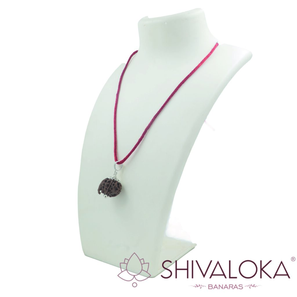 Ganesh Rudraksha Silver Pendant - Necklace