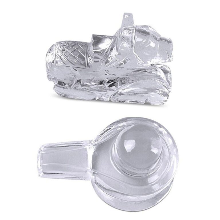 Sphatik Shivling With Nandi