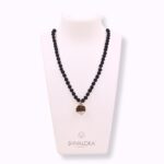 SHIVALOKA 5 Mukhi Rudraksha Mala (Black) 108 Beads With 7 Mukhi (Seven Face) Rudraksha Pendant | Pure Silver | 15.00 mm Size | Nepal Origin - Image 2
