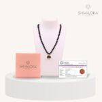 SHIVALOKA 5 Mukhi Rudraksha Mala (Black) 108 Beads With 7 Mukhi (Seven Face) Rudraksha Pendant | Pure Silver | 15.00 mm Size | Nepal Origin - Image 5