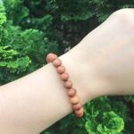 SHIVALOKA Sandalwood Bracelet | Pure Chandan Beads | 8.00 mm Bead Size | Stretchable | Free Size | Meditation Bracelet | - Image 2