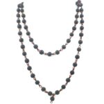 Shivaloka Karungali Malai Original 100% Natural Unpolished | Karungali Malai 8Mm - Natural Black Ebony | 108 Beads