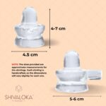 SHIVALOKA Sphatik Crystal Shivling Original | 80-150g | Height: 4-7cm | for Home Puja & Meditation - Image 5