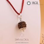 SHIVALOKA 5 Mukhi Rudraksha Original Certified Silver Pendant | 20 mm size | Five Face Nepal Origin | Laboratory Report | - Image 2