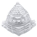 SHIVALOKA Sphatik (Quartz) Shree Yantra Original | 80g | Certifed | for Home Puja & Financial ProsperityBullet Point