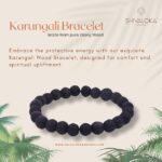 SHIVALOKA Original Karungali Wood Bracelet | Natural and Original | Certified | 8.00 mm Bead Size | Stretchable | Free Size | - Image 2
