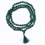 SHIVALOKA Green Hakik Mala (Agate Stone) | 108+1 Beads | 6.50 mm Bead Size | Natural Healing Stone Beads Mala | (Regular Wear and Japa)