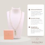 SHIVALOKA White Hakik Mala (Agate Stone) | 108+1 Beads | 6.50 mm Bead Size | Natural Healing Stone Beads Mala | (Regular Wear and Japa) - Image 3