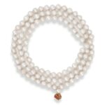 Shivaloka Pearl MOTI Mala for Mantra Chanting and Meditation| Original | 108+1, 6mm Beads | Lab Certified