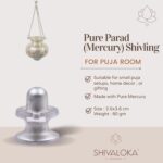 SHIVALOKA Parad Shivling Original | 80g | 3.5cm | for Home Puja & Meditation - Image 4