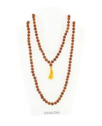 SHIVALOKA 5 Mukhi Premium Rudraksha Mala (Five Face) Original Certified Indonesia Origin 108+1 Brown Beads 6.50 mm size For (with Laboratory Report). - Image 2