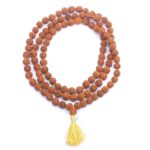 SHIVALOKA Rudraksha Mala Lab Certified for regular wear and Japa | Size 7.00 mm,108+1 beads | One Brown Rudraksha Mala |