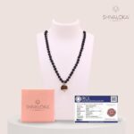 SHIVALOKA 5 Mukhi Rudraksha Mala (Black) 108 Beads With 8 Mukhi (Eight Face) Rudraksha Pendant | Pure Silver | 15.00 mm Size | Nepal Origin | - Image 4