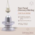 SHIVALOKA Parad Shivling Original | 120g | 3.7cm | for Home Puja & Meditation - Image 4