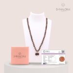SHIVALOKA 5 Mukhi Rudraksha Mala (Brown) 108 Beads With 4 Mukhi (Four Face) Rudraksha Pendant | Pure Silver | 15.00 mm Size | Nepal Origin | - Image 4