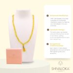 SHIVALOKA Yellow Hakik Mala (Agate Stone) | 108+1 Beads | 6.50 mm Bead Size | Natural Healing Stone Beads Mala | (Regular Wear and Japa) - Image 3