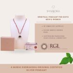 SHIVALOKA 4 Mukhi Rudraksha Original Certified Silver Pendant | 18-20 mm size | Four Face Nepal Origin | Laboratory Report | - Image 3